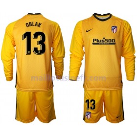 Maillot de Foot Atlético Madrid Jan Oblak 13 Gardien 2020-21 Manches Longues V002 - Enfant